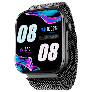 boAt Wave Astra 3 Smartwatch with Bluetooth Calling (46.48mm HD Display, IP67 Water Resistant, Black Metal Strap)