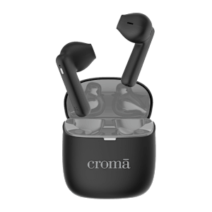 Croma TWS Earbuds (Fast Charging, Black and Grey)