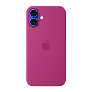 Apple Soft Silicone Back Cover Apple iPhone 16 Plus (MagSafe Charging Support, Fuchsia)