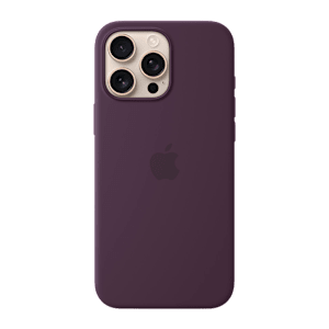 Apple Soft Silicone Back Cover Apple iPhone 16 Pro Max (MagSafe Charging Support, Plum)