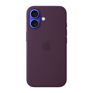 Apple Soft Silicone Back Cover Apple iPhone 16 (MagSafe Charging Support, Plum)