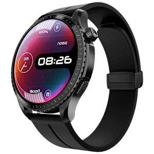 noise NoiseFit Origin Smartwatch with Bluetooth Calling (37.08mm AMOLED Display, 3ATM Water Resistant, Midnight Black Strap)