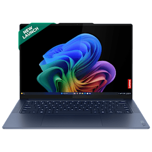 Lenovo Yoga Slim 7x Snapdragon X Elite X1E 9th Gen Touchscreen Thin & Light Laptop (32GB, 1TB SSD, Windows 11 Home, 14.5 inch OLED Display, MS Office 2021, Cosmic Blue, 1.28 KG)