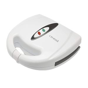 Croma 800W 4 Slice Sandwich Maker with Automatic Operation (White)