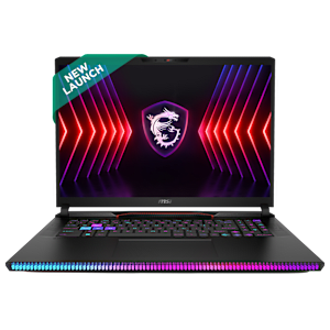 MSI Raider GE78 HX 14VHG Intel Core i9 14th Gen Gaming Laptop (32GB, 2TB SSD, Windows 11 Home, 12GB Graphics, 17 inch 240 Hz QHD Plus Display, NVIDIA GeForce RTX 4080, Black, 3.1 KG)