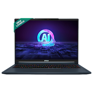 MSI Stealth 16 AI Studio A1VGG Intel Core Ultra 9 Gaming Laptop (32GB, 2TB SSD, Windows 11 Home, 8GB Graphics, 16 inch 240 Hz QHD Plus Display, NVIDIA GeForce RTX 4070, Star Blue, 1.99 KG)