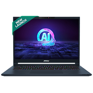 MSI Stealth 14 AI Studio A1VGG Intel Core Ultra 7 Gaming Laptop (32GB, 1TB SSD, Windows 11 Home, 8GB Graphics, 14 inch 120 Hz OLED Display, NVIDIA GeForce RTX 4070, Star Blue, 1.7 KG)