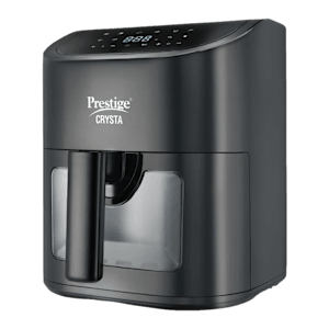 Prestige Crysta 4.5L 1600 Watt Digital Air Fryer with 9 Preset Menus (Black)