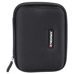 neopack 1BK5 Nylon Case for Portable Hard Disk (Water and Shock Resistant Design, Black)