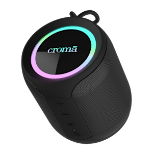 Croma 16W Portable Bluetooth Speaker (IP67 Waterproof, 12 Hours Playtime, Black)