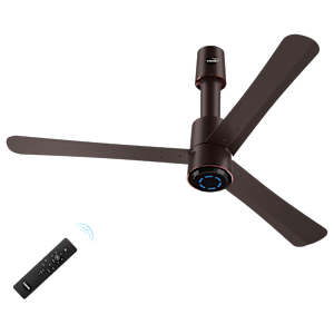 V-GUARD Insight G 5 Star 1200mm 3 Blade Copper Motor Ceiling Fan with Remote (6 Speed Setting, Elegance Brown Matte)