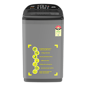 Croma 8 kg 5 Star Fully Automatic Top Load Washing Machine ( Pulsator Wash Technology, Inox Grey)