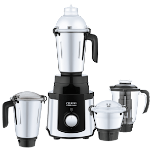 Croma 1000 Watt 4 Jars Mixer Grinder (20000 RPM, Black and Silver)