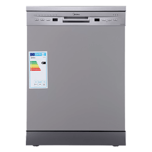 Midea TORRINO 13 Place Settings Free Standing Dishwasher with Intensive Wash Sanitization (Silver)