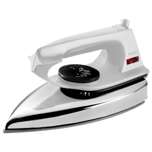 USHA El 2802 1000 Watts Dry Iron (Non Stick Soleplate, White)