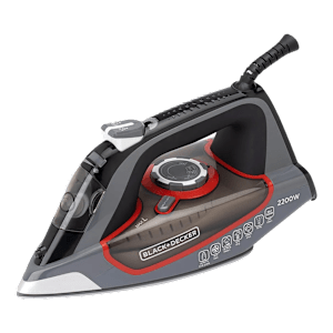 Black & Decker 2200 Watts 380ml Steam Iron (Ceramic Sole Plate, BXIR2202IN, Grey)