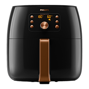 PHILIPS HD9867/90 7.3L 2225 Watt Air Fryer with Smart Sensing Technology (Deep Black and Copper)