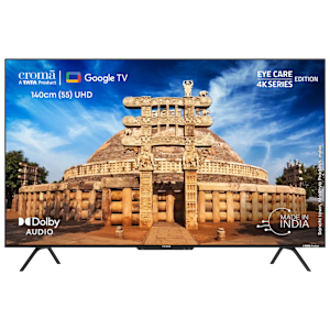 Croma 140 cm (55 inch) 4K Ultra HD LED Google TV with Dolby Audio