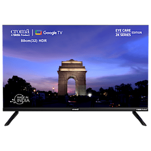 Croma 80 cm (32 inch) HD Ready LED Smart Google TV with A Plus Grade Panel