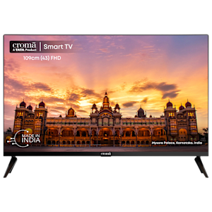 Croma 109 cm (43 inch) Full HD LED Smart TV with Bezel Less Display