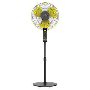 V-Guard Esfera STS Plus 400mm 3 Blade 2-in-1 Convertible Pedestal Fan (Powerful Copper Motor, Yellow & Black)