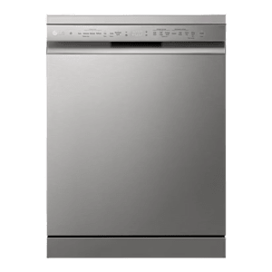 LG DFB512FP 14 Place Settings Free Standing Dishwasher with Inverter Direct Drive Technology (No Pre-rinse Required, Platinum Silver)