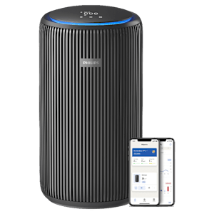 PHILIPS AC3221/63 HEPA Filtration Technology Smart Air Purifier (Connects via Wi-Fi, Dark Slate)