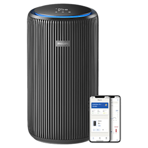 PHILIPS AC4221/61 4 Layer HEPA Filtration Technology Smart Air Purifier (Connects via Wi-Fi, Metallic Black)