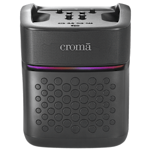 Croma 100W Bluetooth Party Speaker (RGB Party Lights, Black)