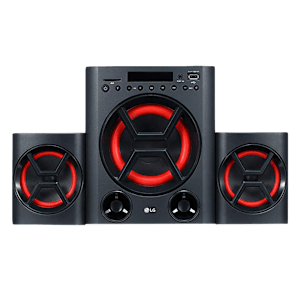 LG 40W Multimedia Speaker (Deep Bass Sound, 2.1 Channel, Red)