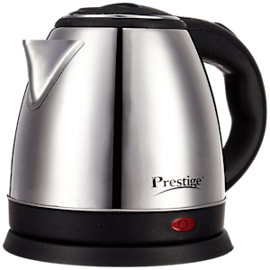 Prestige PKOSS 1500 Watt 1.5 Litre Electric Kettle with 360 Degree Swivel (Silver)