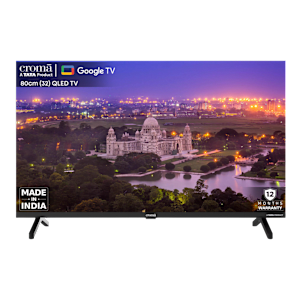 Croma 80 cm (32 inch) HD Ready QLED Smart Google TV with Dolby Audio (2024 model)