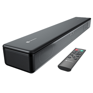 PORTRONICS Sound Slick 8 80W Bluetooth Soundbar with Remote (Surround Sound, 2.0 Channel, Black)