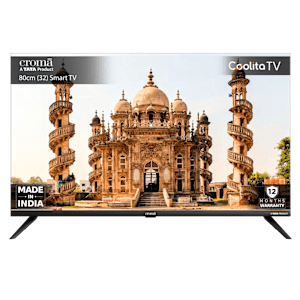 Croma 80 cm (32 inch) HD Ready TV with A plus Grade Panel