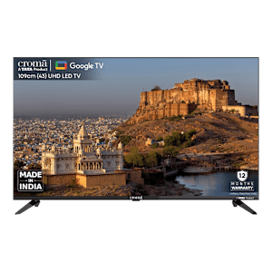 Croma 109 cm (43 inch) 4K Ultra HD LED Google TV with Dolby Audio (2024 model)