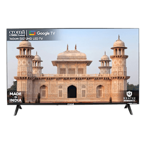 Croma 140 cm (55 inch) 4K Ultra HD Google TV with Dolby Audio (2024 model)