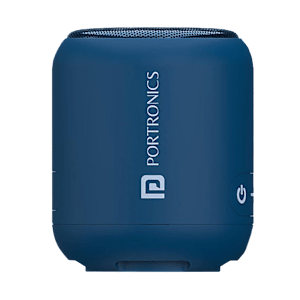 PORTRONICS Sound Drum 1 10W Portable Bluetooth Speaker (10 Hours Playtime, 5.1 Channel, Blue)