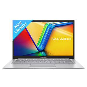 ASUS Vivobook 14 Intel Core i5 13th Gen Thin & Light Laptop (16GB, 512GB SSD, Windows 11 Home, 14 inch Full HD Display, MS Office 2021, Transparent Silver, 1.4 KG)