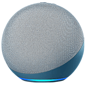 amazon Echo Dot 4th Gen Alexa Built-in Smart Speaker (Powerful Bass, B084KSRFXJ, Blue)