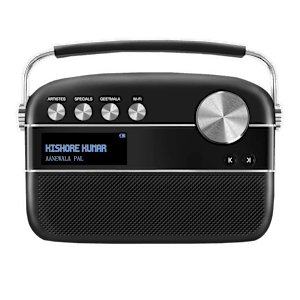 SAREGAMA Carvaan 10W Portable Bluetooth Speaker (5000 Pre Loaded Songs, 2.0 Channel, Classic Black)