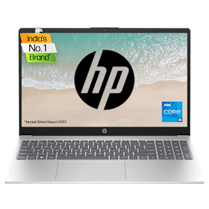 HP 15-fd0011TU Intel Core i5 13th Gen (15.6 inch, 8GB, 512GB, Windows 11 Home, MS Office 2021, Intel Iris XE, FHD Display, Natural Silver, 7P703PA)