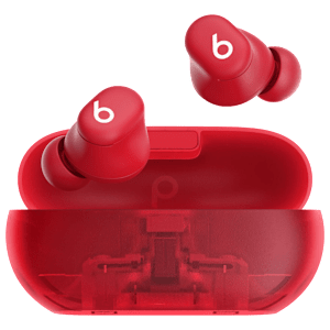 beats Solo TWS Earbuds with Passive Noise Isolation (18 Hours Playback, Transparent Red)