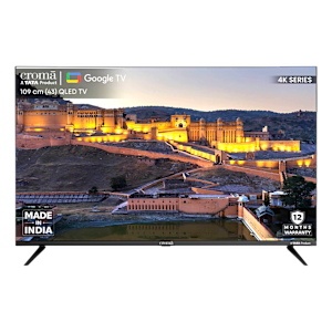 Croma 109 cm (43 inch) QLED 4K Ultra HD Google TV with Dolby Audio (2024 model)