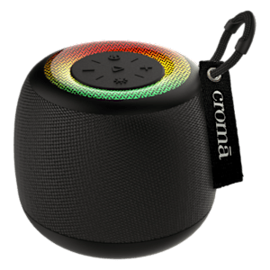 Croma 5W Portable Bluetooth Speaker (RGB Light, Black)