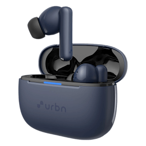 urbn Beat 700 TWS Earbuds with Active Noise Cancellation (IPX5 Water Resistant, Fast Charging, Blue)