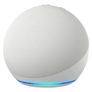 amazon Echo Dot (5th Gen) with Built-in Alexa Smart Wi-Fi Speaker (Ambient Temperature Sensor, White)