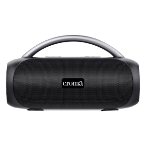 Croma 20W Portable Bluetooth Speaker (IPX5 Water Resistant, 5 Hours Playback Time, Premium Black)