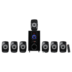 ZEBRONICS Zeb-BT701RUCF 70W Multimedia Speaker (Built-in FM Radio, 7.1 Channel, Black)