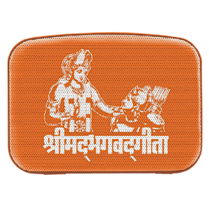 SAREGAMA Carvaan Mini Bhagavad Gita 5W Portable Bluetooth Speaker (5 Hours Playtime, 2.1 Channel, Orange)