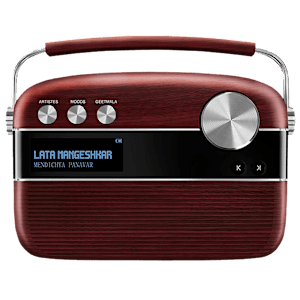 SAREGAMA Carvaan Marathi 6W Portable Bluetooth Speaker (5 Hours Playtime, Stereo Channel, Red)